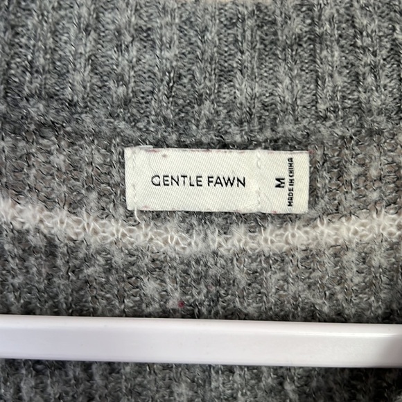 Gentle Fawn l Striped Gray Long Sleeve Sweater - Picture 2 of 4
